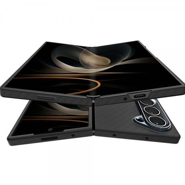 Spigen Samsung Galaxy Z Fold 6 Air Skin Aramid -suojakuori, musta