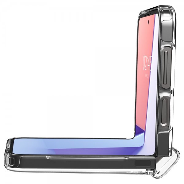 Spigen Samsung Galaxy Z Flip 6/Flip 7 FE Ultra Hybrid Pro Crystal Clear -suojakuori