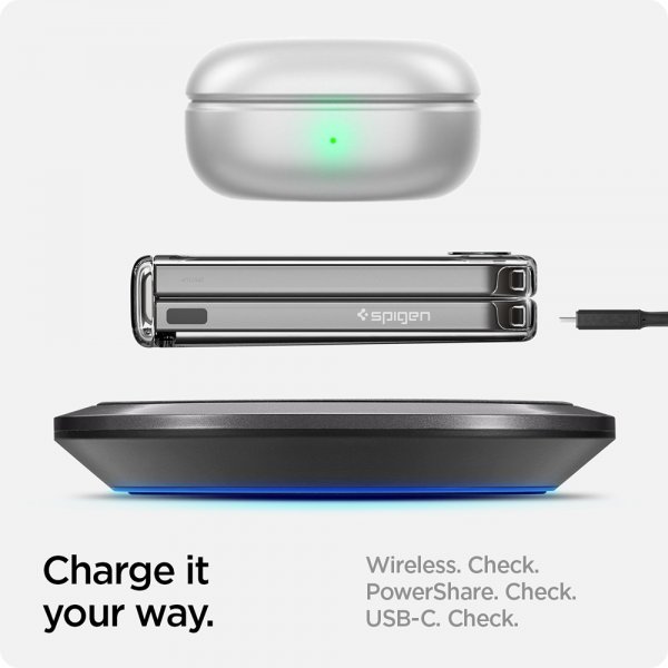 Spigen Samsung Galaxy Z Flip 6/Flip 7 FE Ultra Hybrid Pro Crystal Clear -suojakuori
