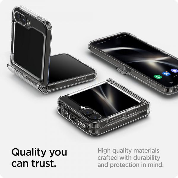 Spigen Samsung Galaxy Z Flip 6/Flip 7 FE Ultra Hybrid Pro Crystal Clear -suojakuori