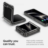Spigen Samsung Galaxy Z Flip 6/Flip 7 FE Ultra Hybrid Pro Crystal Clear -suojakuori