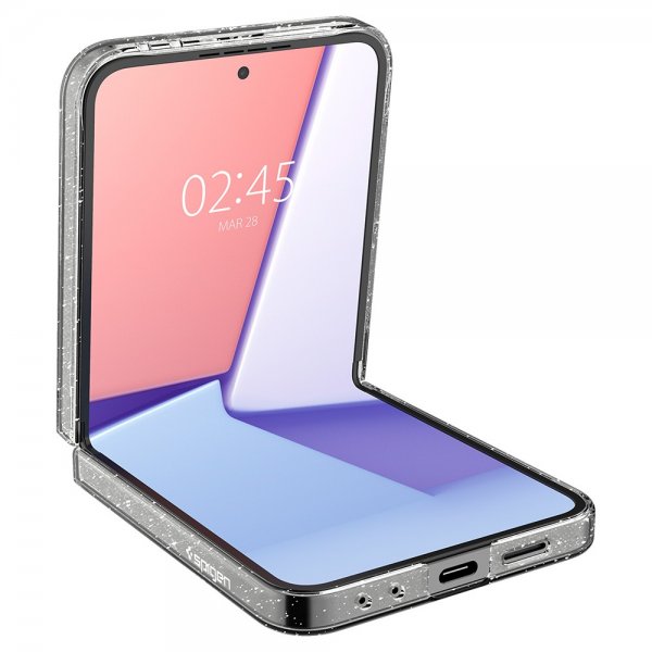 Spigen Samsung Galaxy Z Flip 6/Flip 7 FE Air Skin Glitter Crystal Quartz -kuori