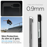 Spigen Samsung Galaxy Z Flip 6/Flip 7 FE Air Skin Aramid -suojakuori, musta
