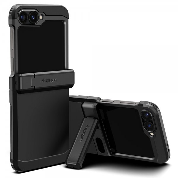 Spigen Samsung Galaxy Z Flip 6/Flip 7 FE suojakuori Tough Armor Pro, musta
