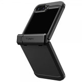 Spigen Samsung Galaxy Z Flip 6/Flip 7 FE suojakuori Tough Armor Pro, musta