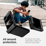 Spigen Samsung Galaxy Z Flip 6/Flip 7 FE suojakuori Tough Armor Pro, musta