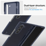 Spigen Samsung Galaxy Z Fold 6 Ultra Hybrid Pro -kuori, Frost Navy Blue