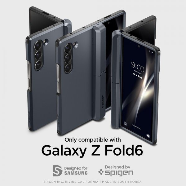 Spigen Samsung Galaxy Z Fold 6 Tough Armor Pro P Metal Slate -suojakuori