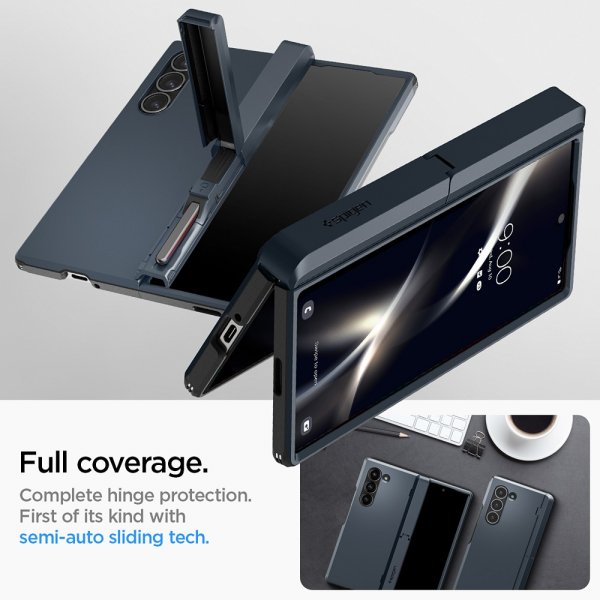 Spigen Samsung Galaxy Z Fold 6 Tough Armor Pro P Metal Slate -suojakuori