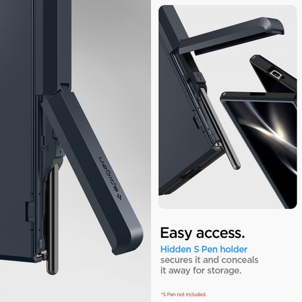 Spigen Samsung Galaxy Z Fold 6 Tough Armor Pro P Metal Slate -suojakuori