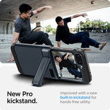 Spigen Samsung Galaxy Z Flip 6/Flip 7 FE Suojakuori Tough Armor Pro Metal Slate