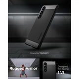 Spigen Sony Xperia 1 VI -kuori Rugged Armor Matte Black