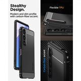Spigen Sony Xperia 1 VI -kuori Rugged Armor Matte Black