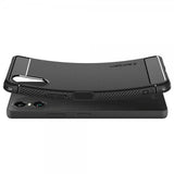 Spigen Sony Xperia 10 VI -kuori, Rugged Armor, mattamusta