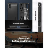 Spigen Sony Xperia 10 VI -kuori, Rugged Armor, mattamusta