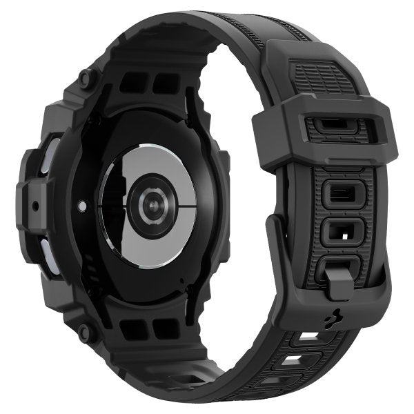 Spigen Samsung Galaxy Watch 7 40mm Ranneke ja Suojakuori Rugged Armor Pro Matte Black