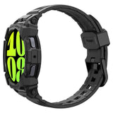 Spigen Samsung Galaxy Watch 7 40mm Ranneke ja Suojakuori Rugged Armor Pro Matte Black