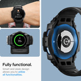 Spigen Samsung Galaxy Watch 7 40mm Ranneke ja Suojakuori Rugged Armor Pro Matte Black