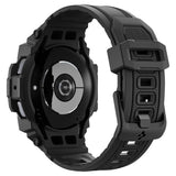 Spigen Samsung Galaxy Watch 7 44mm Ranneke ja Suojakuori Rugged Armor Pro Mattamusta