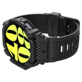 Spigen Samsung Galaxy Watch 7 44mm Ranneke ja Suojakuori Rugged Armor Pro Mattamusta