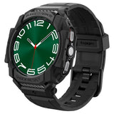 Spigen Samsung Galaxy Watch Ultra -ranneke ja -kotelo Rugged Armor Pro Matte Black