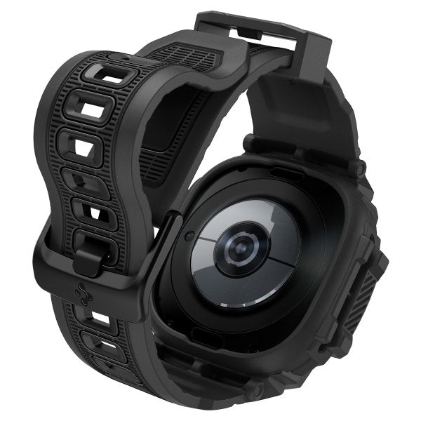 Spigen Samsung Galaxy Watch Ultra -ranneke ja -kotelo Rugged Armor Pro Matte Black