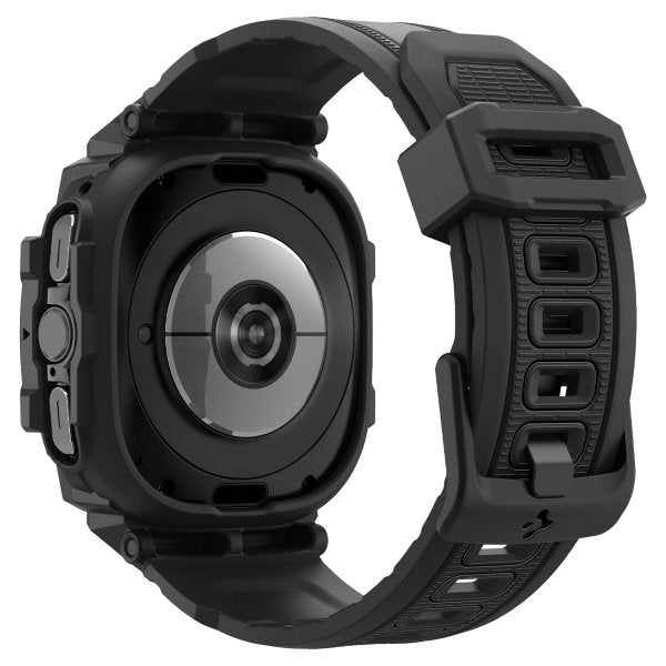 Spigen Samsung Galaxy Watch Ultra -ranneke ja -kotelo Rugged Armor Pro Matte Black