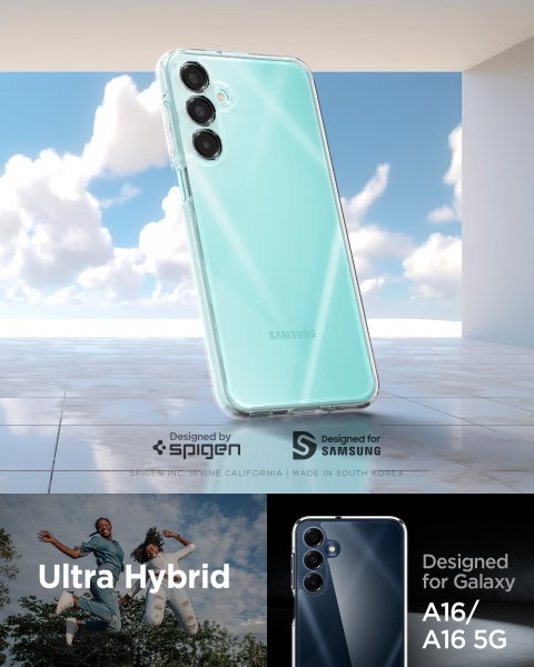 Spigen Samsung Galaxy A16 Ultra Hybrid Crystal Clear -suojakuori