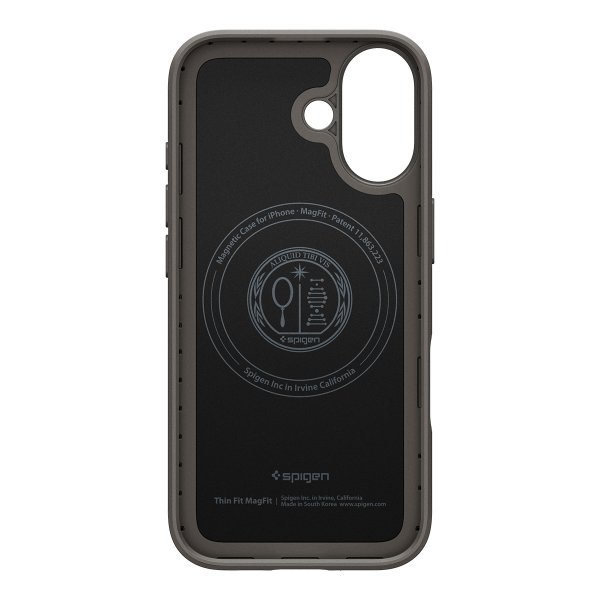 Spigen iPhone 17 -kuori Thin Fit MagFit Gunmetal