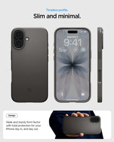 Spigen iPhone 17 -kuori Thin Fit MagFit Gunmetal
