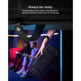 Spigen Steam Deck/Steam Deck OLED -kotelo Rugged Armor Pro Pouch, musta