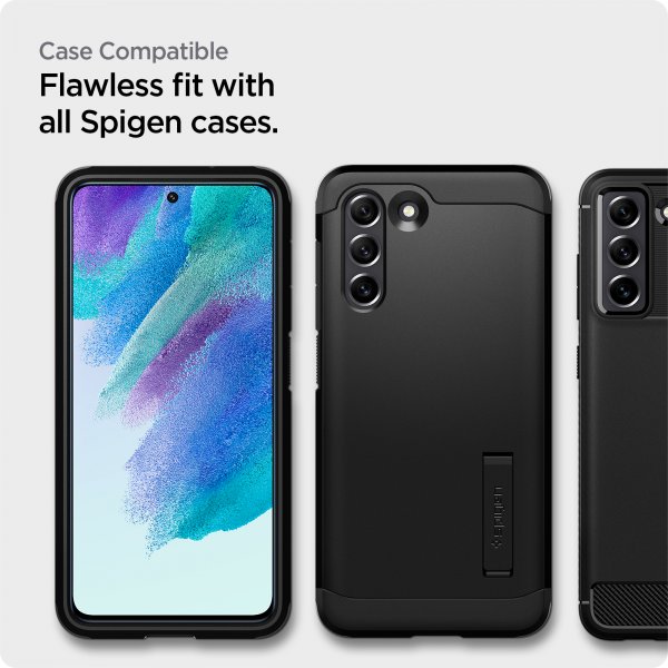 Spigen Samsung Galaxy S21 FE Näytönsuoja GLAS.tR ALIGNmaster 2-pakkaus