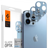 Spigen iPhone 13 Pro/iPhone 13 Pro Max Kameran suoja, Glas.tR Optik 2 kpl Sierra Blue