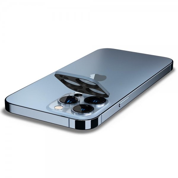 Spigen iPhone 13 Pro/iPhone 13 Pro Max Kameran suoja, Glas.tR Optik 2 kpl Sierra Blue