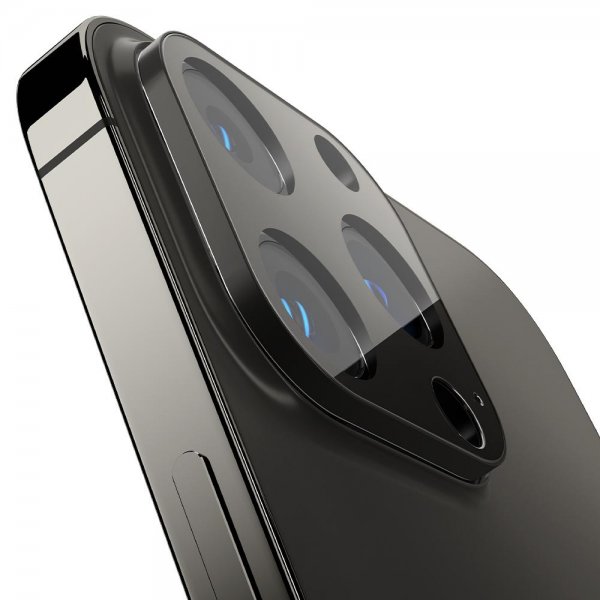Spigen iPhone 13 Pro/iPhone 13 Pro Max Kameralinssuoja Glas.tR Optik 2-pack Graphite