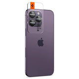 Spigen iPhone 14/15/16/17 Pro & Pro Max kameran suojalasi GLAS.tR EZ Fit Optik Pro 2-pakkaus musta