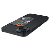 Spigen iPhone 14/15/iPhone 14/15 Plus Kamerasuojus GLAS.tR EZ Fit Optik Pro 2-pakkaus Musta