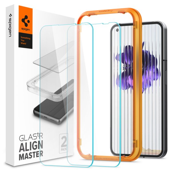 Spigen Nothing Phone (1) Näytönsuoja GLAS.tR ALIGNmaster 2-pakkaus
