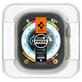 Spigen Apple Watch Ultra -näytönsuoja GLAS.tR EZ Fit 2-pakkaus