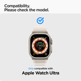 Spigen Apple Watch Ultra -näytönsuoja GLAS.tR EZ Fit 2-pakkaus