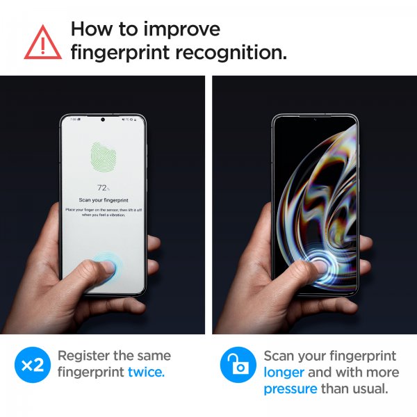 Spigen Samsung Galaxy S23 Näytönsuoja GLAS.tR EZ Fit 2-pakkaus