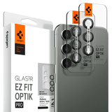 Spigen Samsung Galaxy S23/S23 Plus/S24 Kameran suojaus GLAS.tR EZ Fit Optik Pro 2-pakkaus, musta
