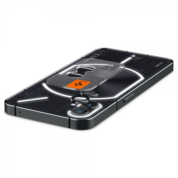 Spigen Nothing Phone (1) Kameran suojalasi GLAS.tR EZ Fit Optik Pro, 2-pakkaus, musta