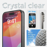 Spigen iPhone 15 Plus -näytönsuoja GLAS.tR EZ Fit FC Musta 2-pakkaus