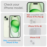 Spigen iPhone 15 Plus -näytönsuoja GLAS.tR EZ Fit FC Musta 2-pakkaus