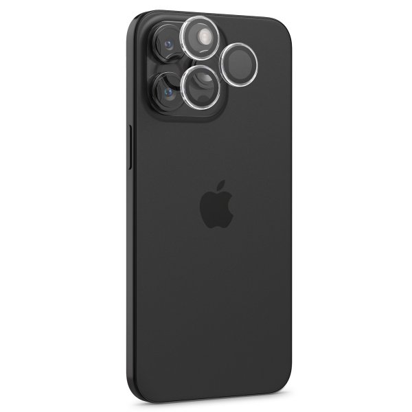 Spigen iPhone 14/15/16/17 Pro & Pro Max -kamerasuojalasi GLAS.tR EZ Fit Optik Pro 2-pakkaus, kristallinkirkas