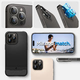 Spigen iPhone 14/15/16/17 Pro & Pro Max -kamerasuojalasi GLAS.tR EZ Fit Optik Pro 2-pakkaus, kristallinkirkas