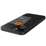 Spigen iPhone 14/15/14 Plus/15 Plus Kameran suojalasi GLAS.tR EZ Fit Optik Pro Crystal Clear 2-pakkaus