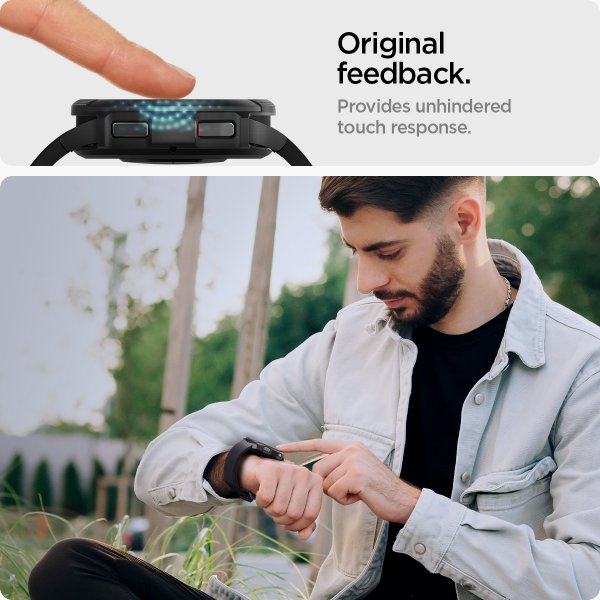 Spigen Samsung Galaxy Watch 6 Classic 47mm näytönsuoja GLAS.tR EZ Fit 2-pakkaus