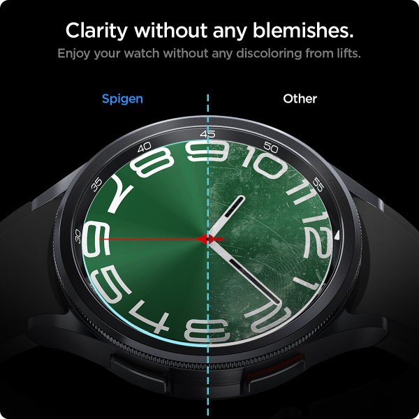 Spigen Samsung Galaxy Watch 6 Classic 47mm näytönsuoja GLAS.tR EZ Fit 2-pakkaus